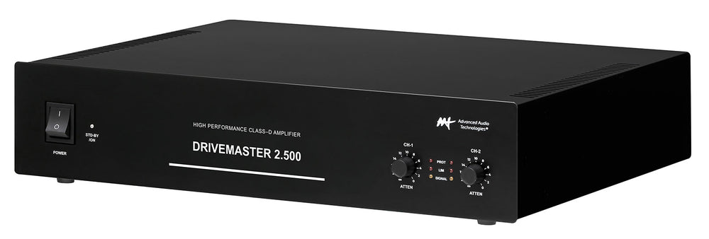 Amplificador Classe D 500W por Canal 2 Canais 70V 100V - AAT DriveMaster 2.500