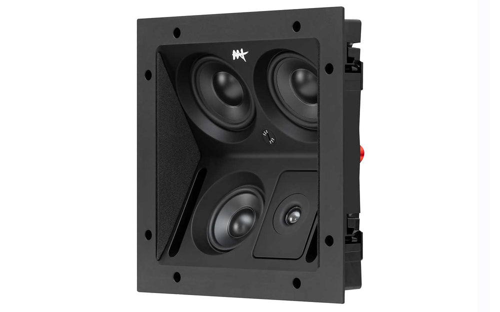 Caixa Acústica de Embutir LCR 3 Vias 4 Alto-Falantes Home Theater - AAT LCR3-A150