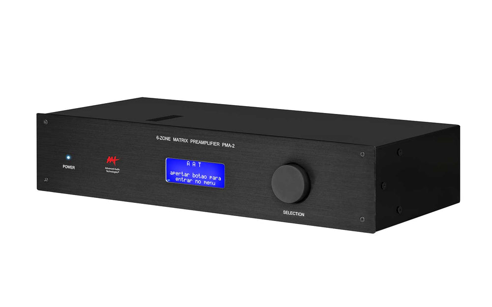Pré-Amplificador Multiroom 8 Zonas Som Ambiente - AAT PMA-2
