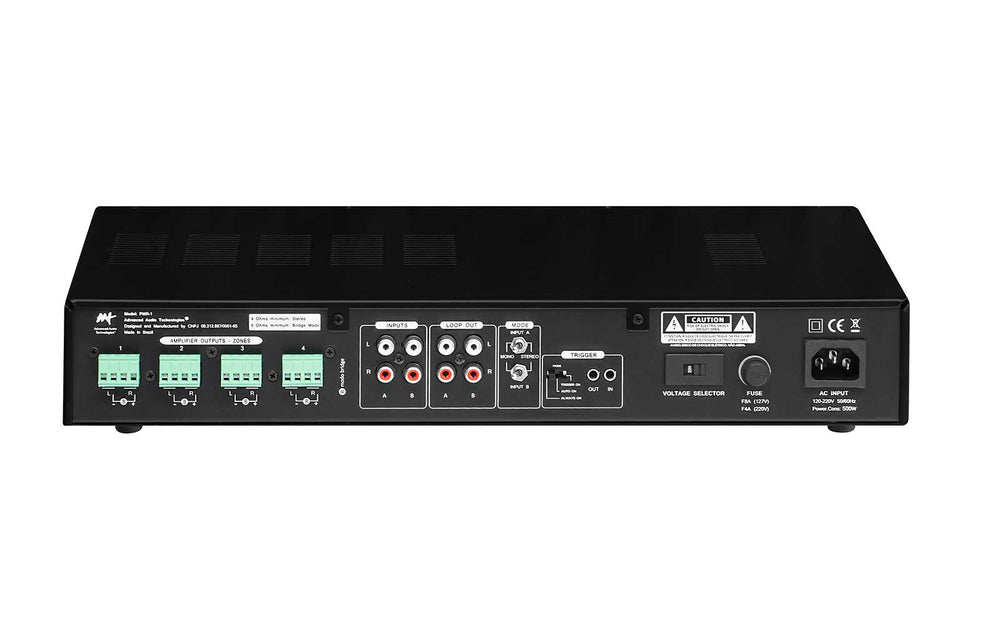 Amplificador Multiroom Analógico 2 Zonas Som Ambiente - AAT PMR-1 G2