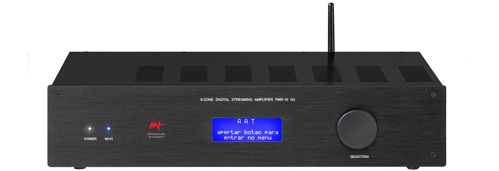 Amplificador Multiroom Digital 4 Zonas WiFi Bluetooth - AAT PMR-10 G4