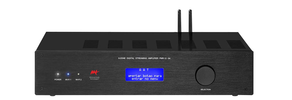Amplificador Multiroom Digital 8 Zonas WiFi Bluetooth - AAT PMR-12 G4