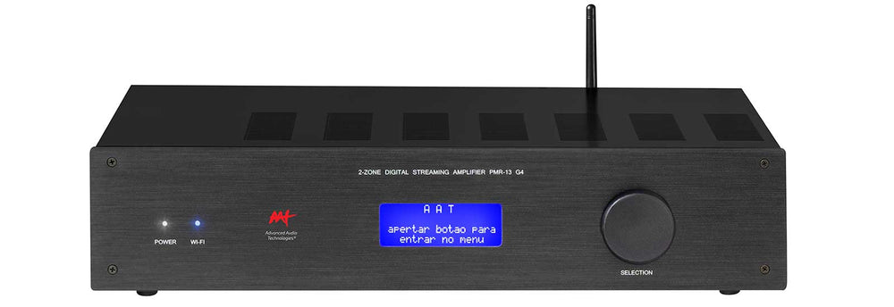 Amplificador Multiroom Digital 8 Zonas WiFi Bluetooth - AAT PMR-13 G4