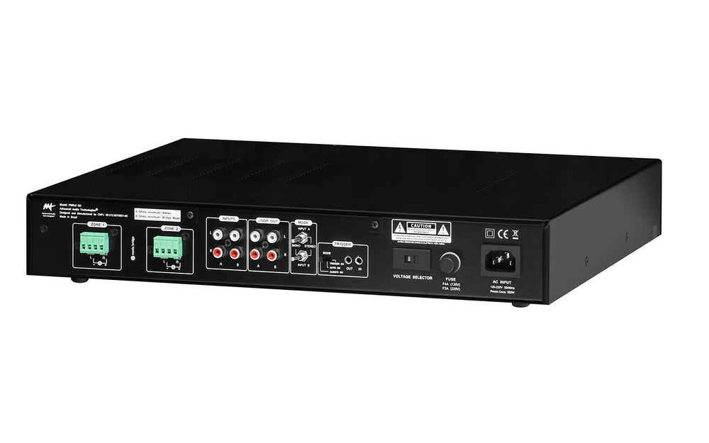 Amplificador Multiroom Analógico 4 Zonas Som Ambiente - AAT PMR-2 G2