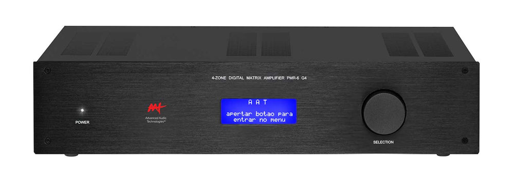 Amplificador Multiroom Digital 6 Zonas WiFi Bluetooth - AAT PMR-6 G4