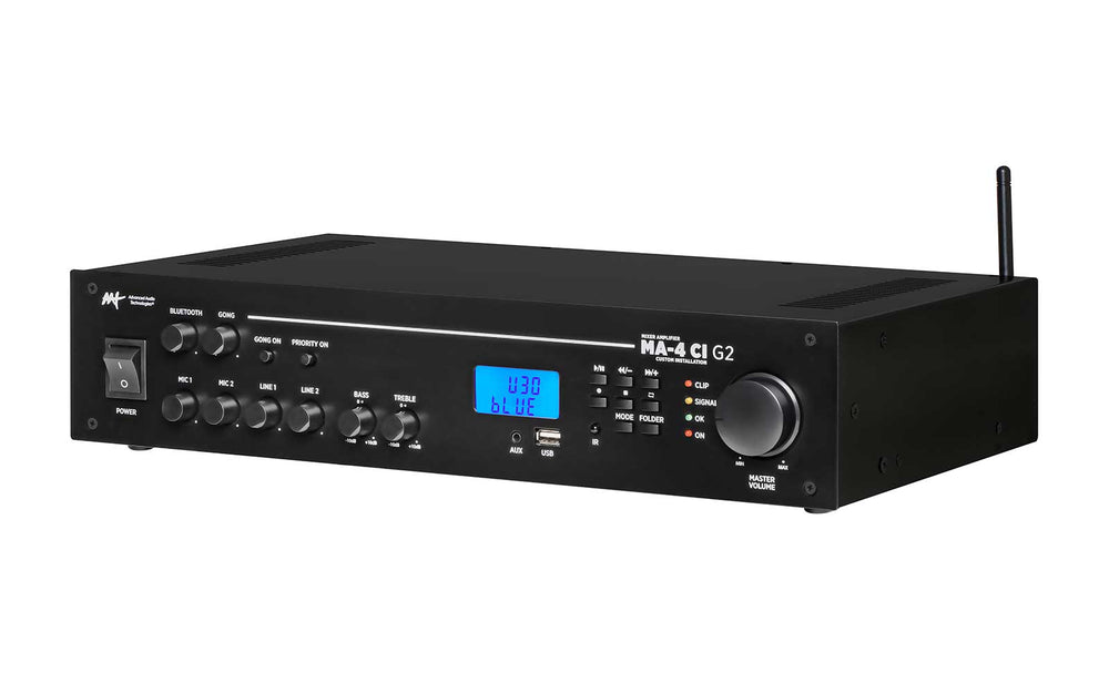 Mixer Amplificador 70V com Bluetooth FM 200W - AAT MA-4 CI G2