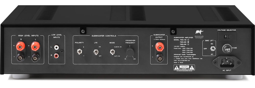 Amplificador para Subwoofer Passivo 200W - AAT PMS-200