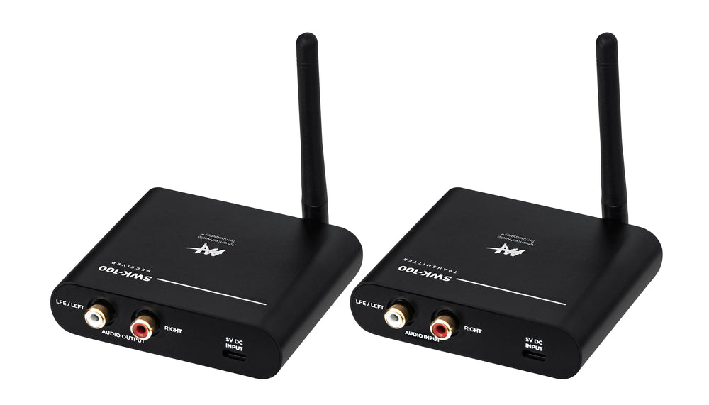 Kit de Áudio Sem Fio Subwoofer Wireless 100 Metros - AAT SWK-100