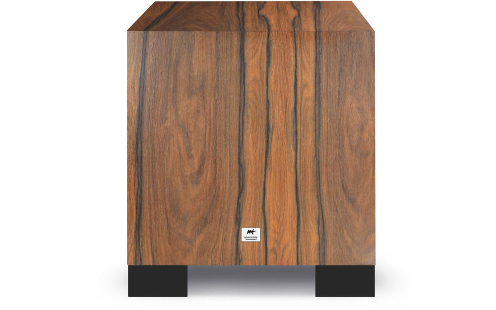 Subwoofer Ativo Acabamento Madeira - AAT Cube Hout